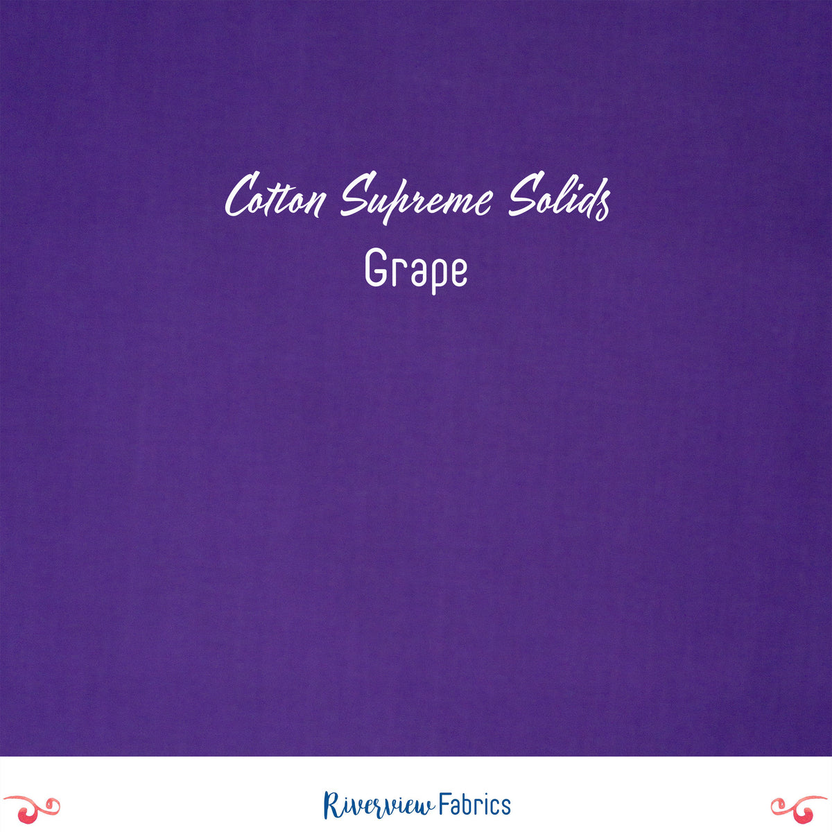 Cotton Supreme Solids - Grape Fabric by the Half Yard
