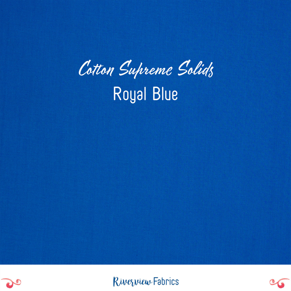 Cotton Supreme Solids - Royal Blue Fabric by the Half Yard