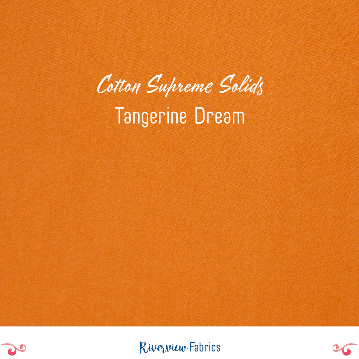Cotton Supreme Solids - Tangerine Dream Fabric by the Half Yard