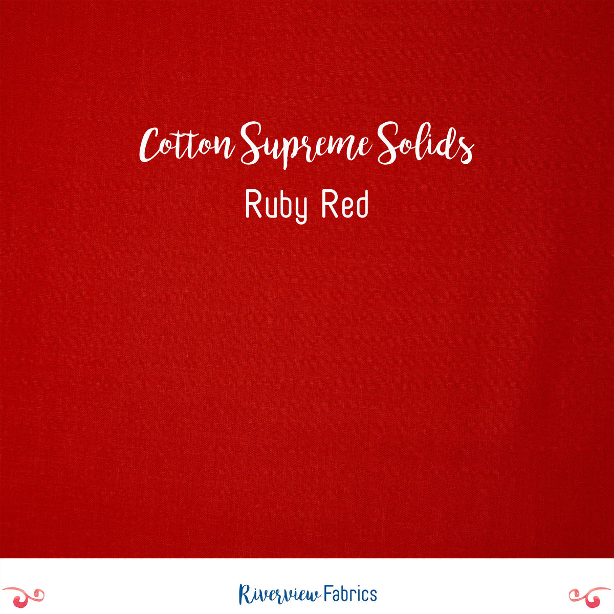 Cotton Supreme Solids - Ruby Red Fabric by the Half Yard