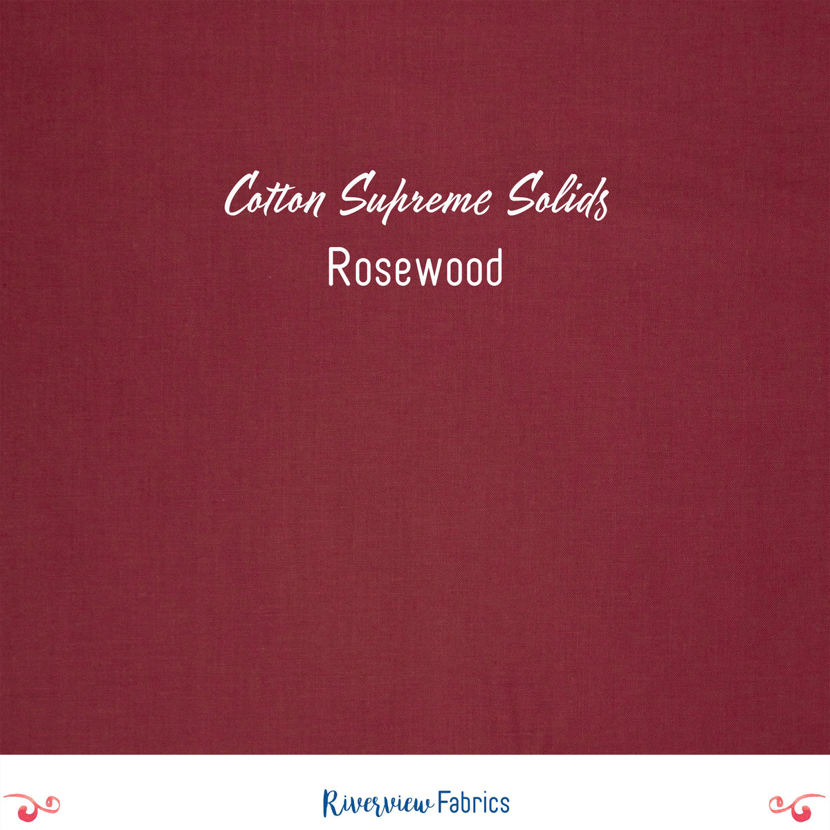 Cotton Supreme Solids - Rosewood Fabric by the Half Yard