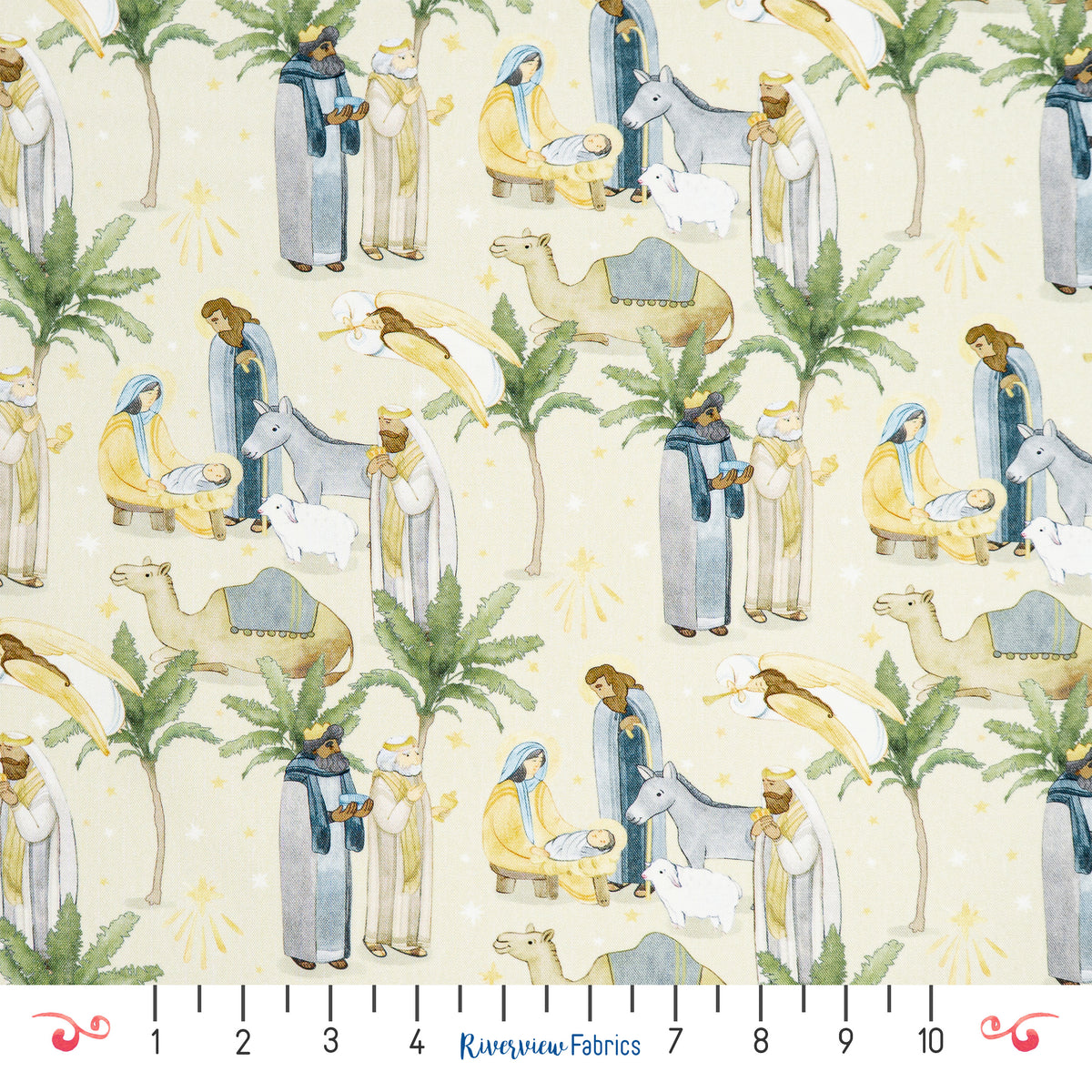 The Nativity Fabric by the Half Yard