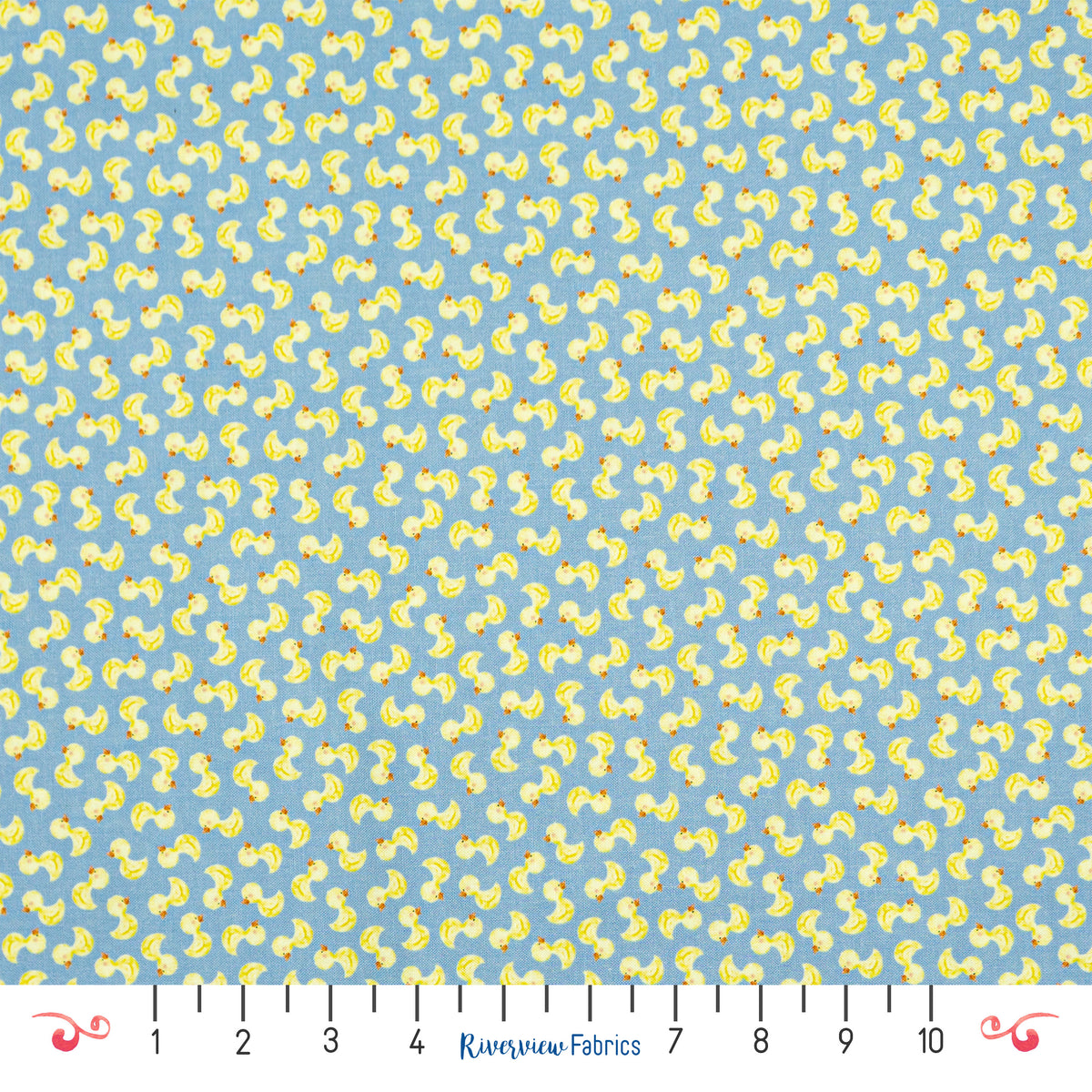 Rubber Ducks Fabric by the Half Yard