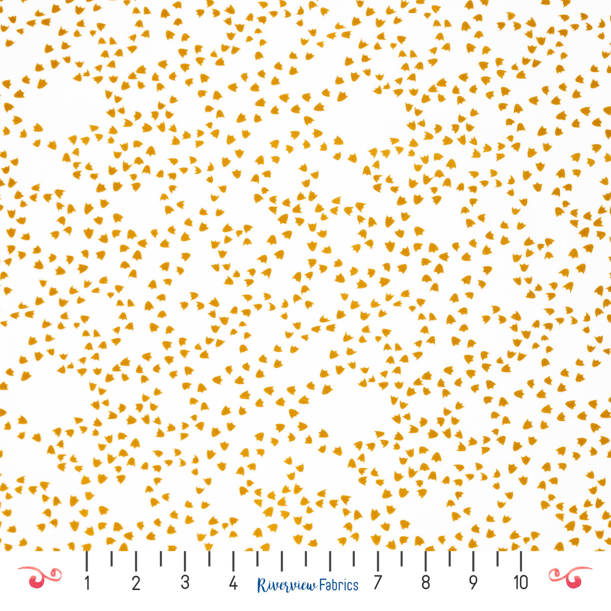 Duck Footprints Fabric by the Half Yard