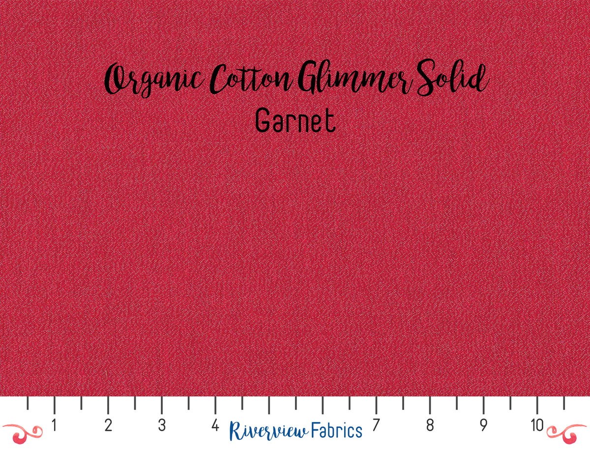 Glimmer Solids - Red Fabric by the Half Yard