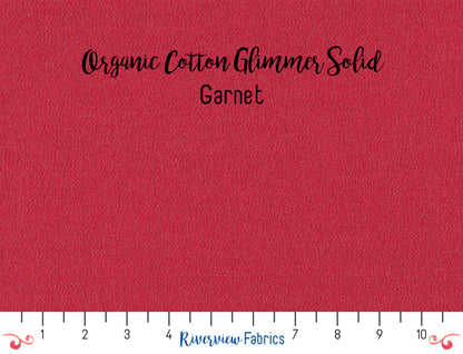 Glimmer Solids - Red Fabric by the Half Yard