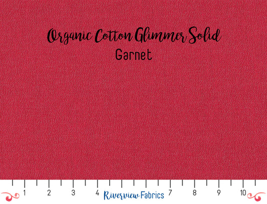 Glimmer Solids - Red Fabric by the Half Yard