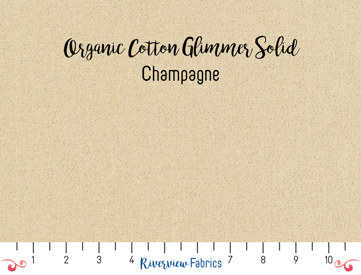 Glimmer Solids - Champagne Fabric by the Half Yard