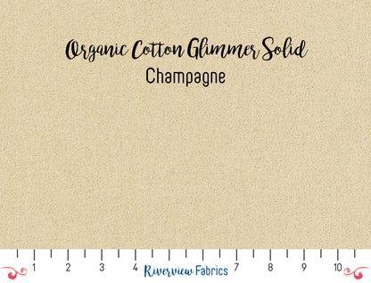 Glimmer Solids - Champagne Fabric by the Half Yard