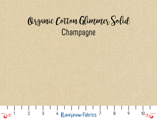 Glimmer Solids - Champagne Fabric by the Half Yard