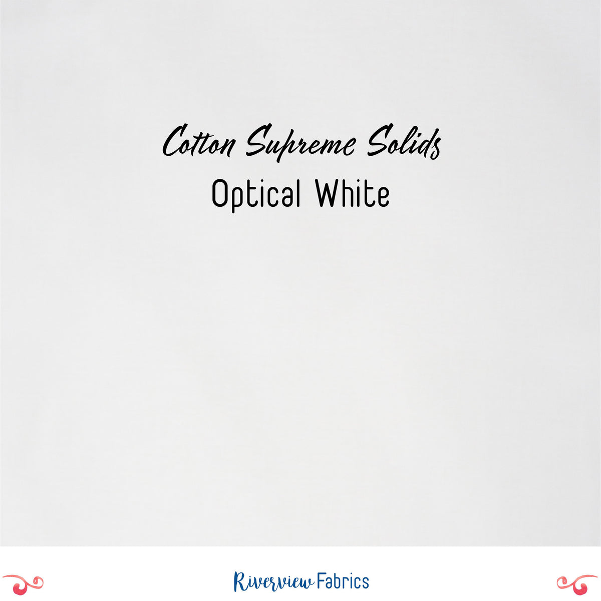 Cotton Supreme Solids - Optical White Fabric by the Half Yard