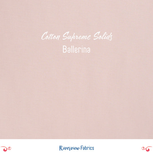 Cotton Supreme Solids - Ballerina Fabric by the Half Yard