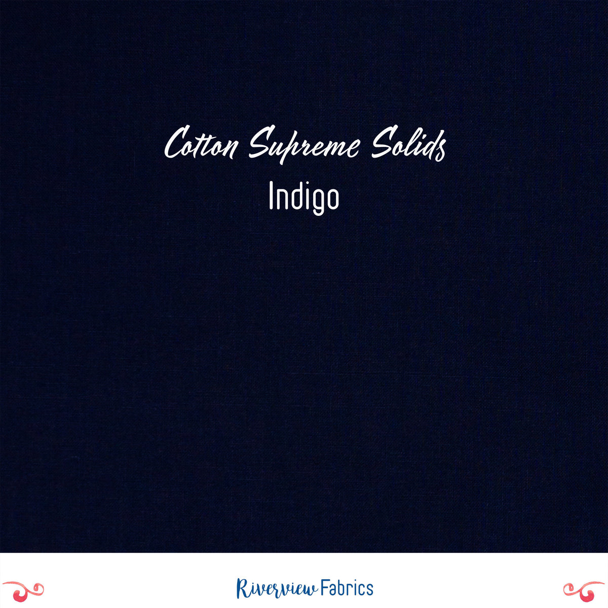 Cotton Supreme Solids - Indigo Fabric by the Half Yard