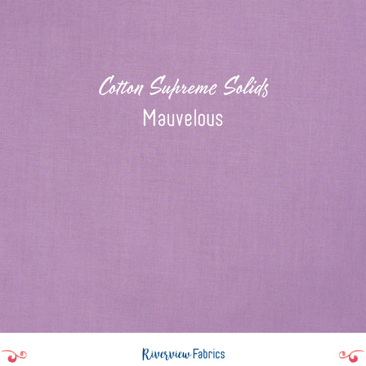 Cotton Supreme Solids - Mauvelous Fabric by the Half Yard