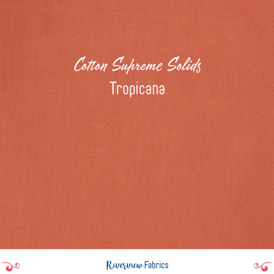 Cotton Supreme Solids - Tropicana Fabric by the Half Yard