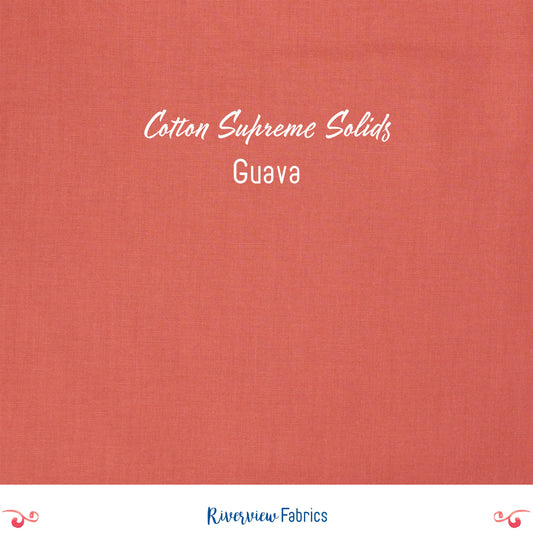 Cotton Supreme Solids - Guava Fabric by the Half Yard