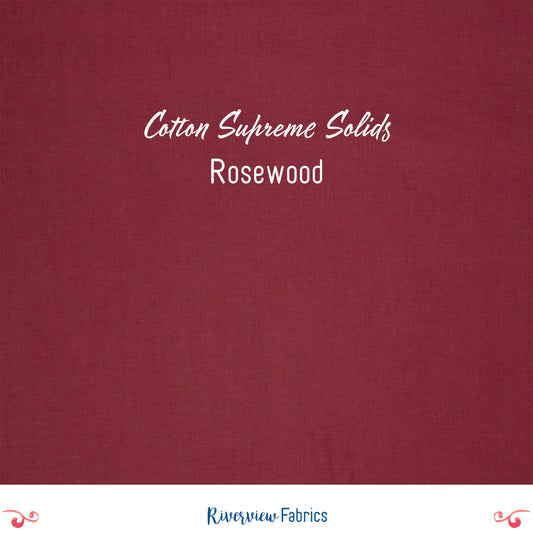 Cotton Supreme Solids - Rosewood Fabric by the Half Yard