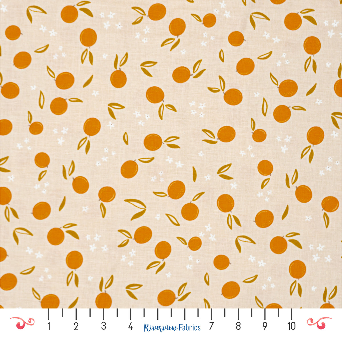 Oranges Fabric By the Half Yard - Homage Collection