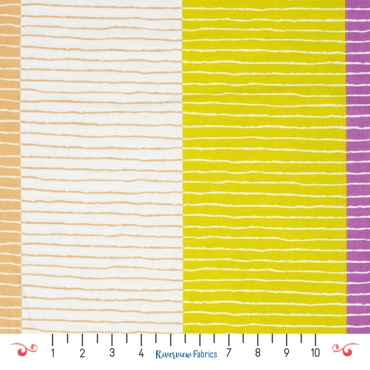 Striped Fabric By the Half Yard - Homage Collection