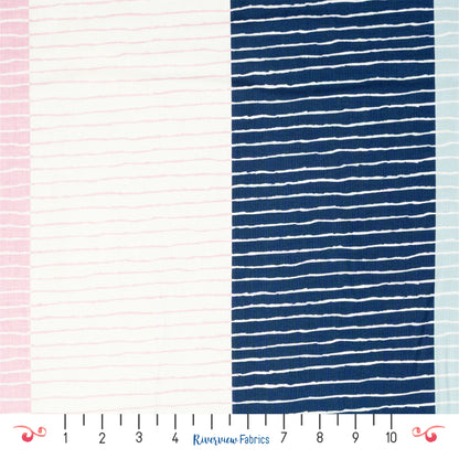 Striped Fabric By the Half Yard - Homage Collection