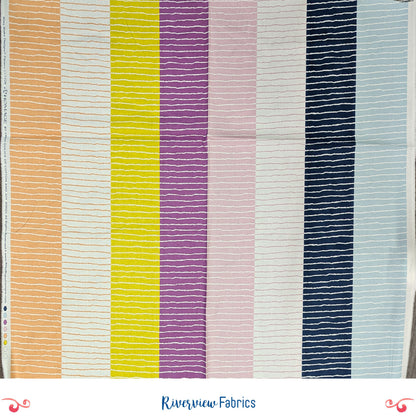 Striped Fabric By the Half Yard - Homage Collection