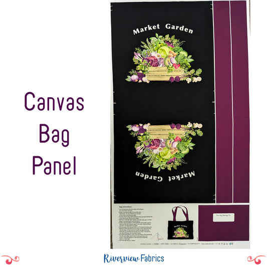 Market Garden Canvas Bag Panel