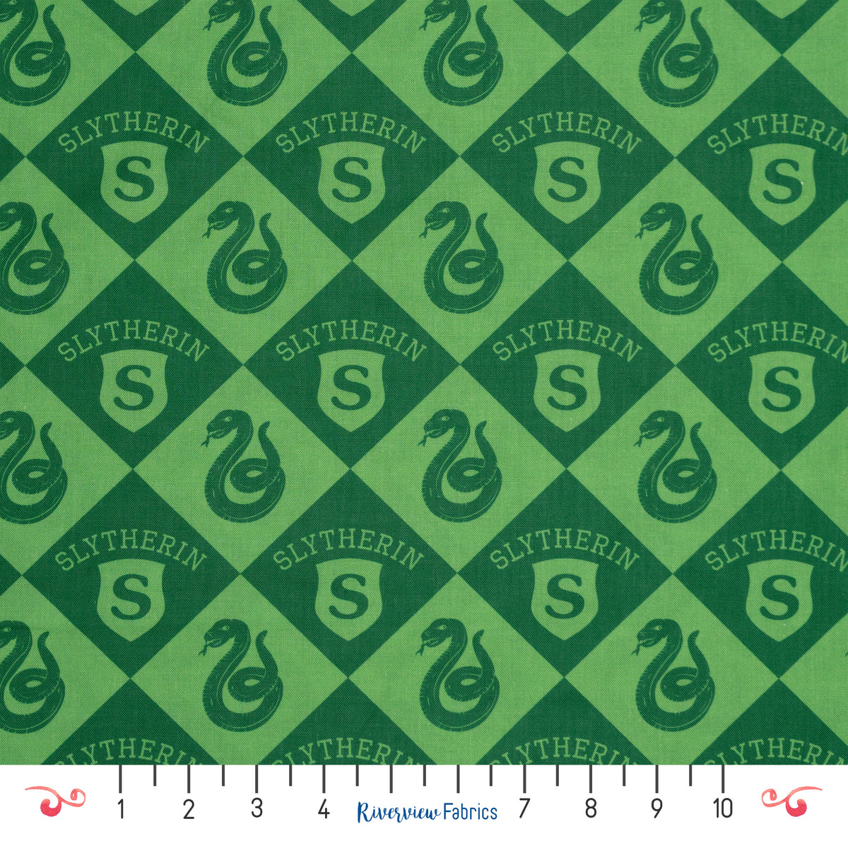 Harry Potter Slytherin Fabric by the Half Yard