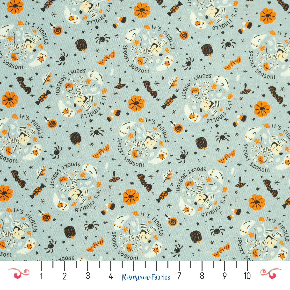 Mickey Mouse and Friends - Spooky Season Fabric by the Half Yard