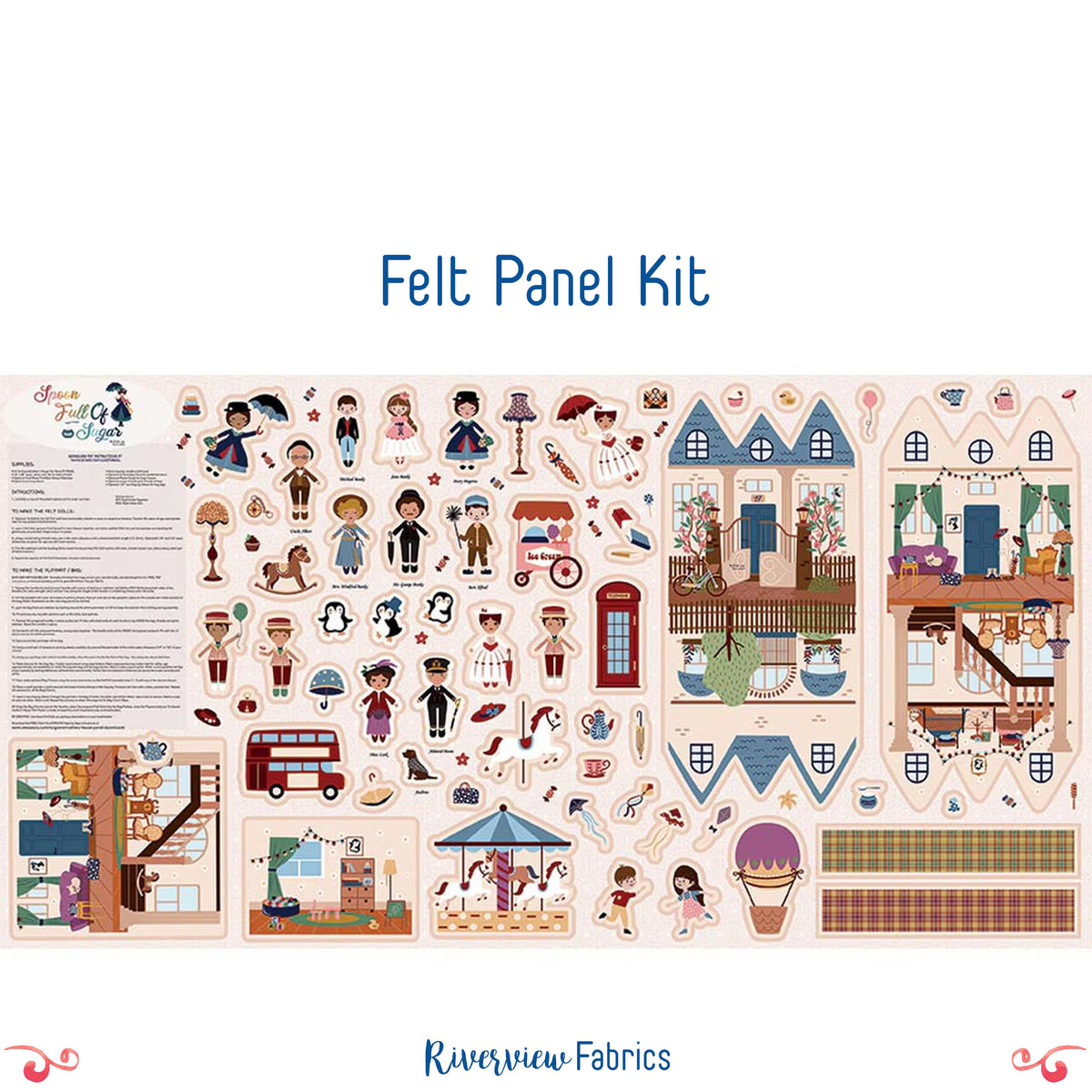 Mary Poppins Felt Panel Kit