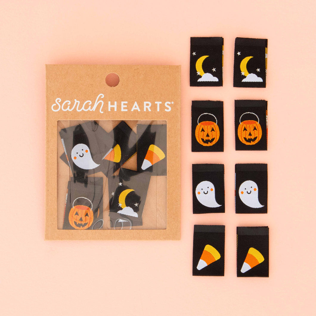 Halloween Icons Sewing Woven Clothing and Quilt Labels