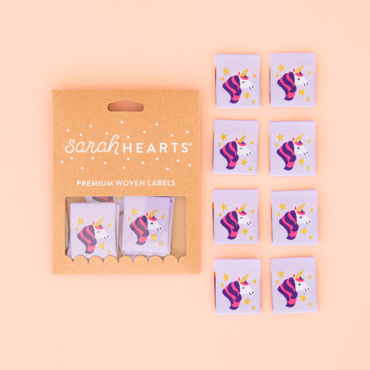 Unicorn - Sewing Woven Clothing and Quilt Labels