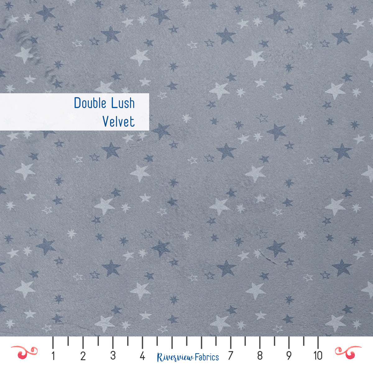 Double Lush Velvet - Blue Safari Stargazing Fabric Panel