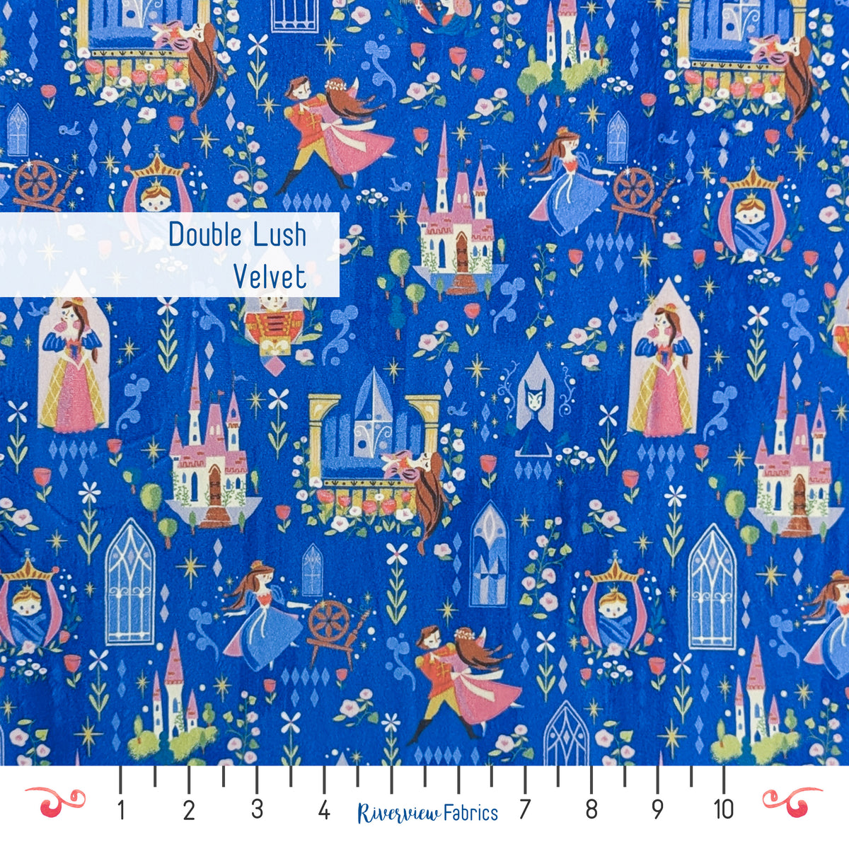 Double Lush Velvet - Sleeping Beauty Fabric by the Half Yard