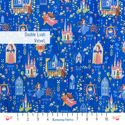 Double Lush Velvet - Sleeping Beauty Fabric by the Half Yard