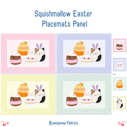 Squishmallow Easter Placemats Panel