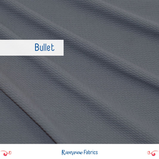 Bullet Fabric By the Half Yard - Gray