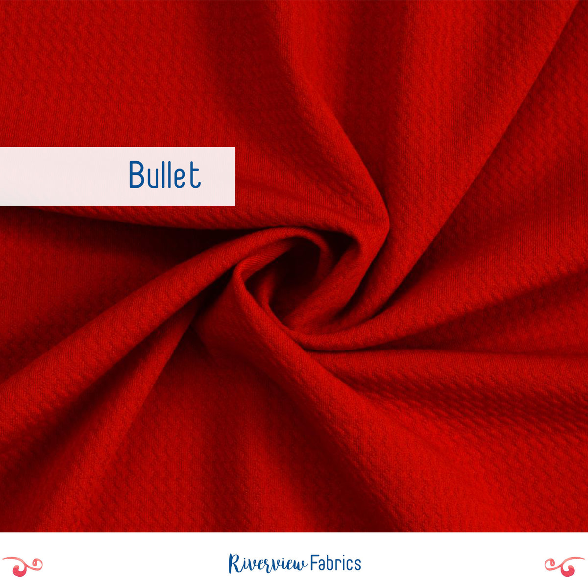 Bullet Fabric By the Half Yard - Red
