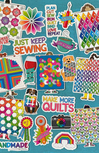 Just Keep Sewing Sticker
