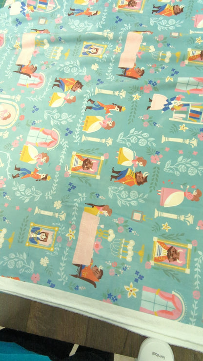 Double Lush Velvet - Beauty and the Beast Fabric by the Half Yard