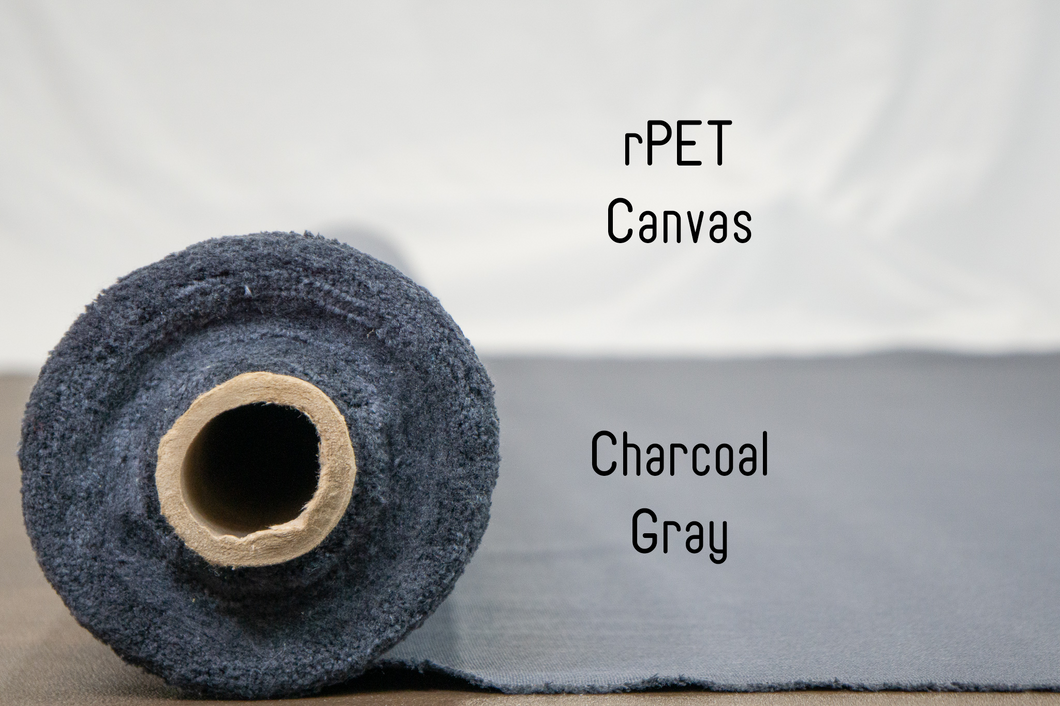 Recycled Polyester Canvas - Charcoal Gray