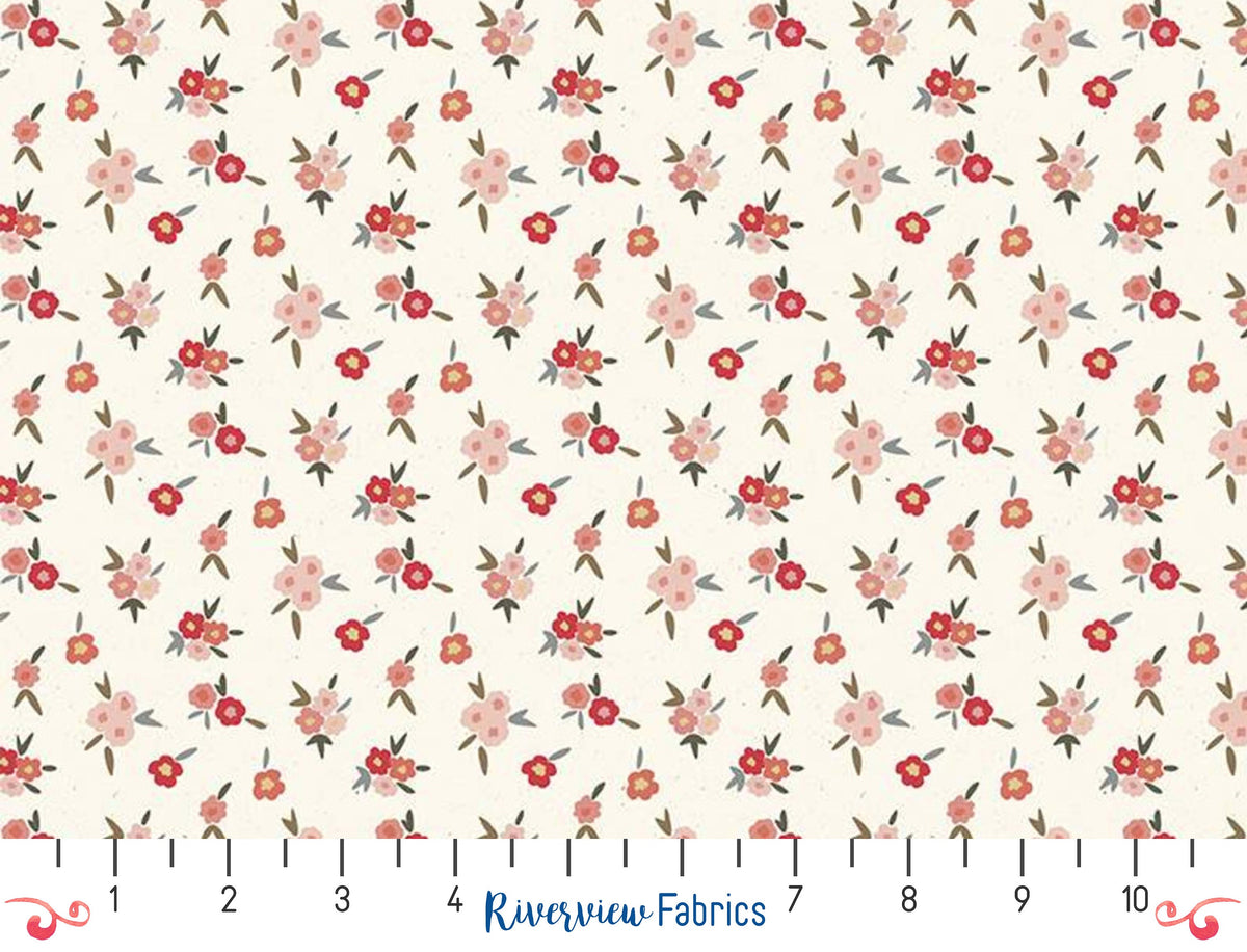 Saturday in Paris - Flowers - Vintage White 