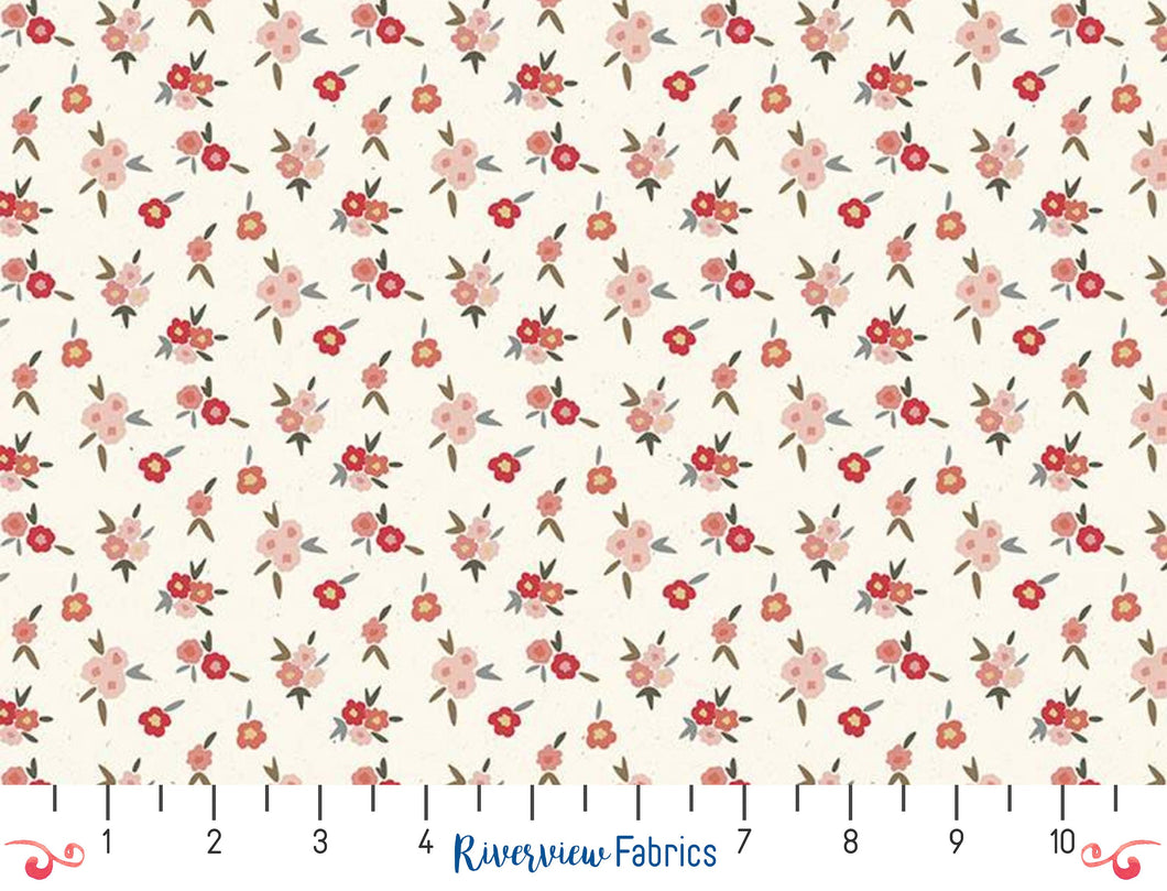 Saturday in Paris - Flowers - Vintage White 